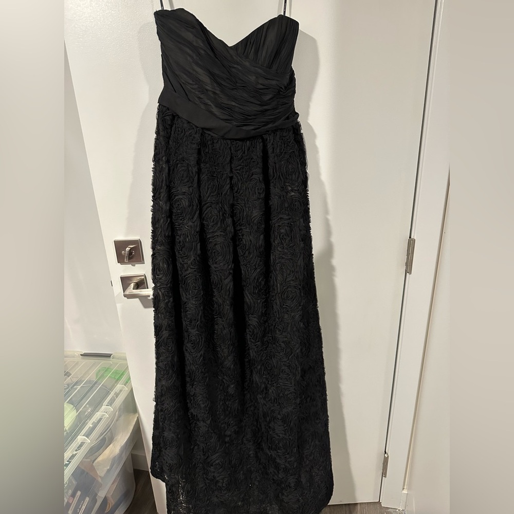 Strapless Kay Unger Black Gown